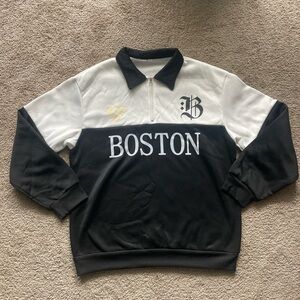 & Other Stories Black and White Zip Up Sweater